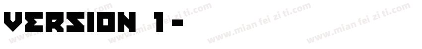 version 1字体转换